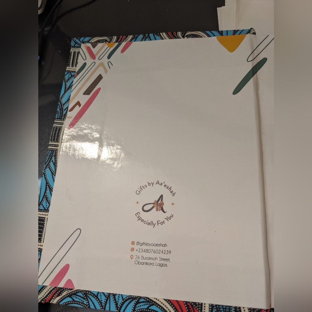Hot Pink and Blue Notebook - Picture 2 of 5